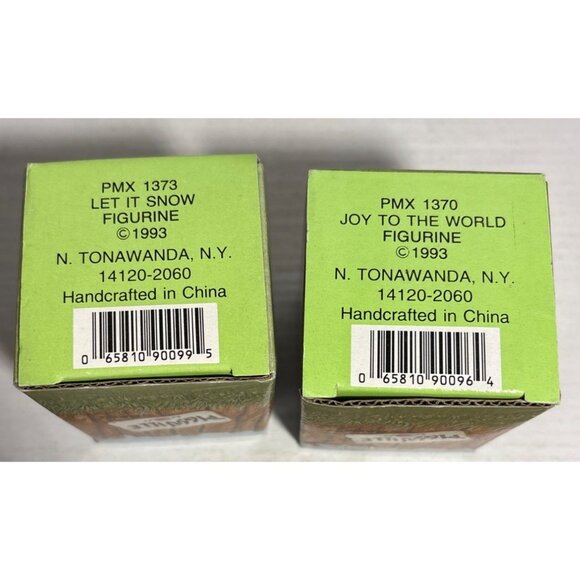 Ganz Pigsville Pig Figurines Set Of 2 Carols & Joy Collectible Pigs Christmas - Picture 8 of 8